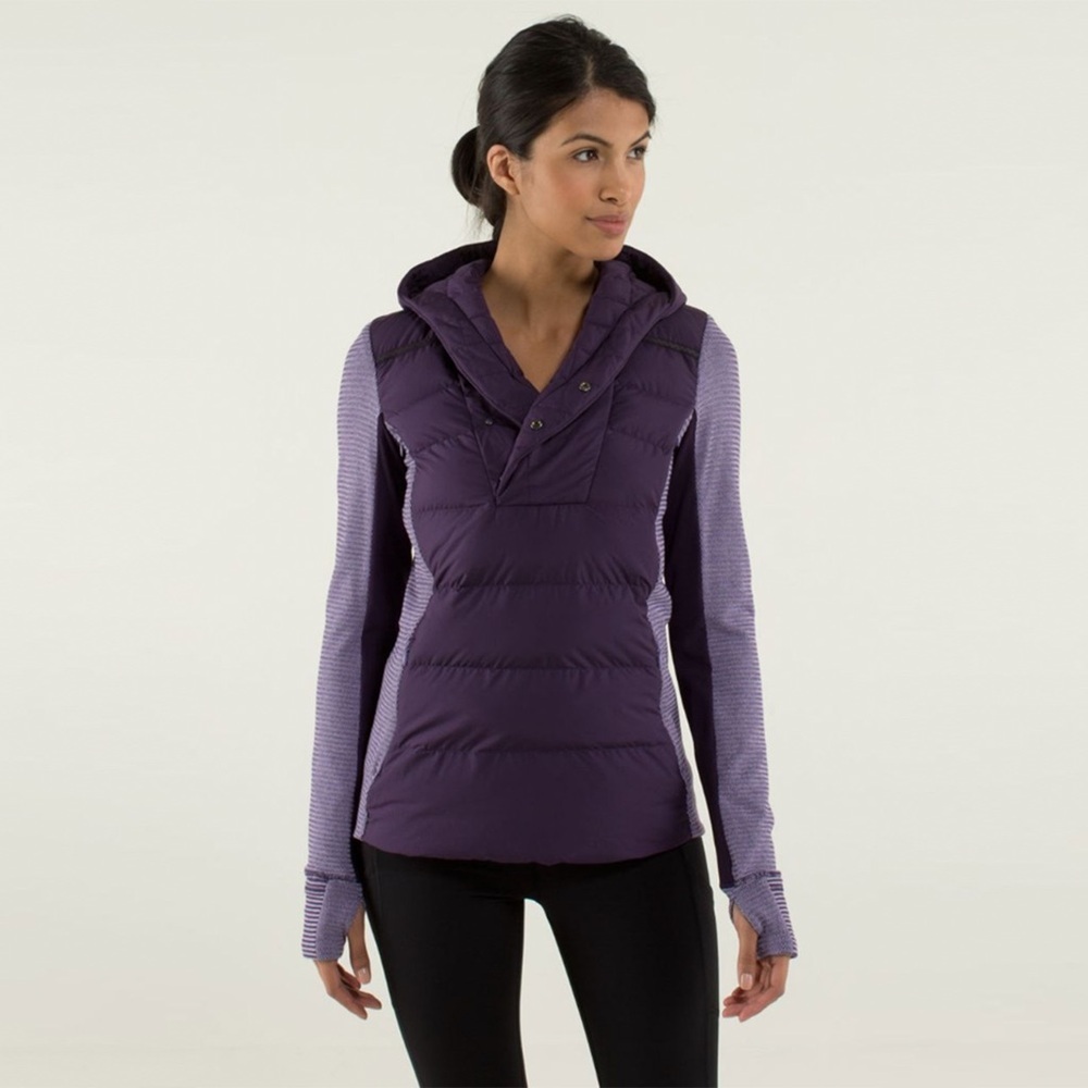 Lululemon - Fluff Off Pullover - Deep Zinfandel / Mini Check Pique